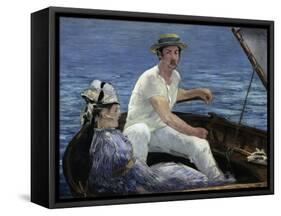 Boating, 1874-Edouard Manet-Framed Stretched Canvas