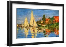 Boating at Argenteuil-Claude Monet-Framed Giclee Print