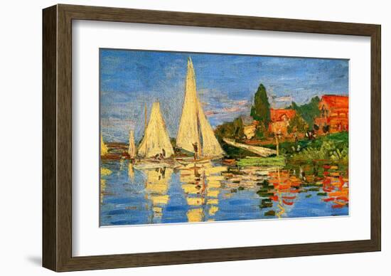 Boating at Argenteuil-Claude Monet-Framed Giclee Print