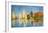 Boating at Argenteuil-Claude Monet-Framed Giclee Print