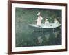 Boating At Giverny-Claude Monet-Framed Art Print