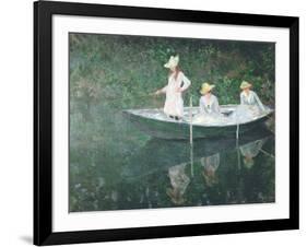 Boating At Giverny-Claude Monet-Framed Art Print