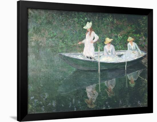 Boating At Giverny-Claude Monet-Framed Art Print