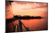 Boating at Sunset, Indonesia-James White-Mounted Photographic Print