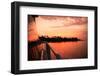 Boating at Sunset, Indonesia-James White-Framed Photographic Print