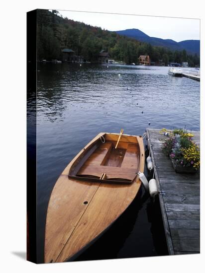 Boating at Whiteface Marina in the Adirondack Mountains, Lake Placid, New York, USA-Bill Bachmann-Stretched Canvas