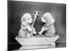 Boating Beagles-null-Mounted Photographic Print