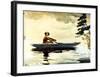 Boating in Adirondacks-Winslow Homer-Framed Giclee Print
