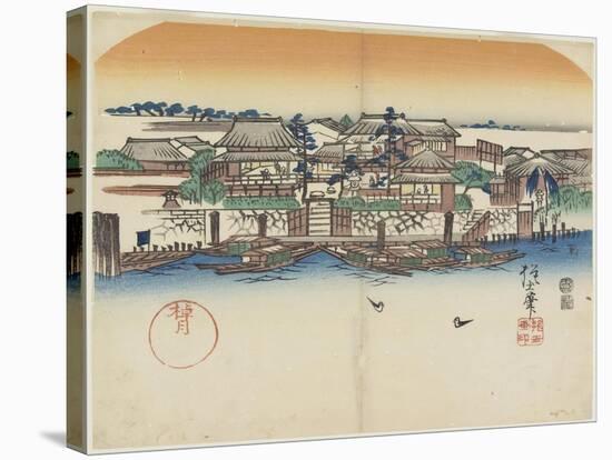 Boating Inn, 1841-Hogyoku-Stretched Canvas