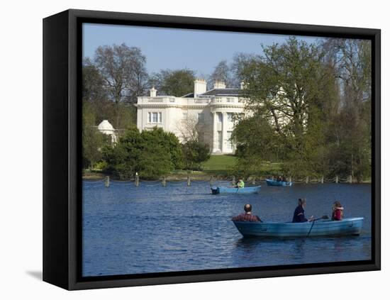 Boating Lake, Regent's Park, London, England, United Kingdom, Europe-Ethel Davies-Framed Stretched Canvas