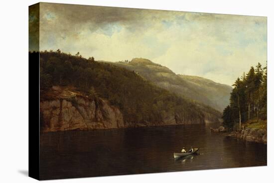 Boating on Lake George, 1870-David Johnson-Stretched Canvas