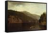 Boating on Lake George, 1870-David Johnson-Framed Stretched Canvas