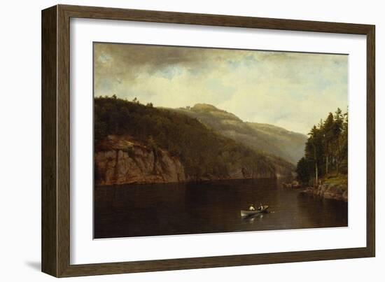 Boating on Lake George, 1870-David Johnson-Framed Giclee Print