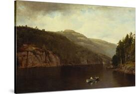 Boating on Lake George, 1870-David Johnson-Stretched Canvas