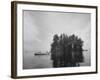 Boating on Sebago Lake Past "Keepsake" Island-Peter Stackpole-Framed Photographic Print