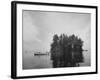 Boating on Sebago Lake Past "Keepsake" Island-Peter Stackpole-Framed Photographic Print