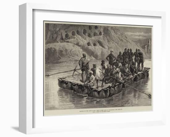 Boating on the Cabul River, Visit to the Caves at Chicknour-William Heysham Overend-Framed Giclee Print