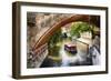 Boating On The Canal In Prague-George Oze-Framed Photographic Print