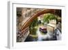 Boating On The Canal In Prague-George Oze-Framed Photographic Print