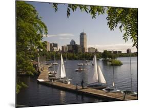 Boating on the Charles River, Boston, Massachusetts, New England, USA-Amanda Hall-Mounted Photographic Print