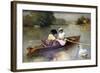 Boating on the Seine, 1875-1876-Ferdinand Heilbuth-Framed Giclee Print