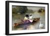 Boating on the Seine, 1875-1876-Ferdinand Heilbuth-Framed Giclee Print