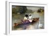 Boating on the Seine, 1875-1876-Ferdinand Heilbuth-Framed Giclee Print