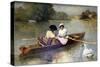 Boating on the Seine, 1875-1876-Ferdinand Heilbuth-Stretched Canvas