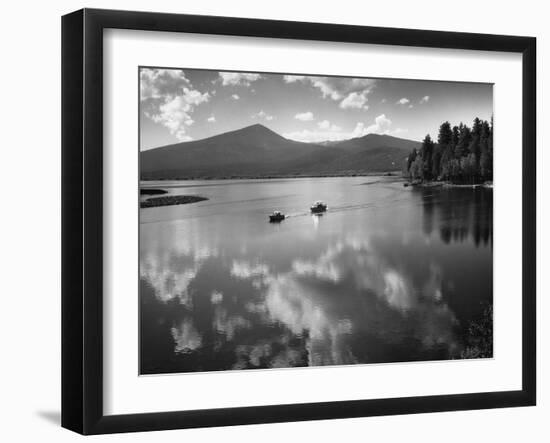 Boating on Upper Klamath Lake-Leland J. Prater-Framed Photographic Print