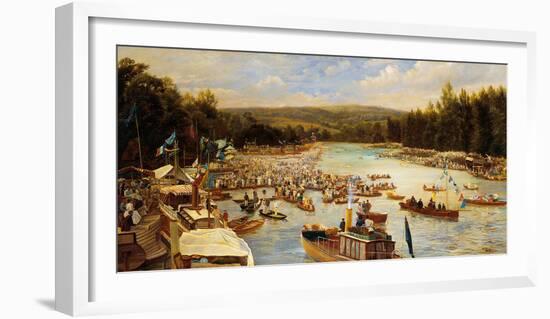 Boating Scene-Theodore Hines-Framed Premium Giclee Print