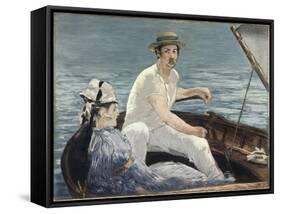 Boating-Edouard Manet-Framed Stretched Canvas