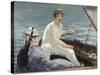 Boating-Edouard Manet-Stretched Canvas