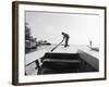 Boatman on Tonle Sap Lake, Cambodia-Walter Bibikow-Framed Photographic Print