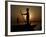 Boatman Prepares to Anchor His Boat, after the Day's Work in River Ganges, in Allahabad, India-null-Framed Photographic Print