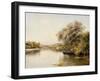 Boatmen in a Wooded River Landscape-Emilio Sanchez-perrier-Framed Giclee Print