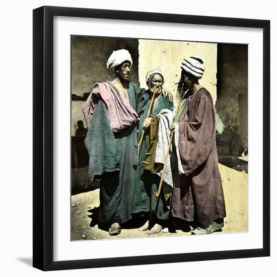 Boatmen of the Nile (Lower Egypt)-Leon, Levy et Fils-Framed Photographic Print