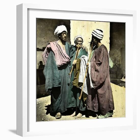 Boatmen of the Nile (Lower Egypt)-Leon, Levy et Fils-Framed Photographic Print