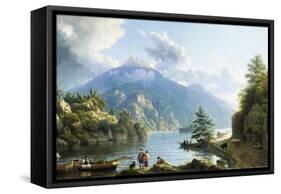 Boatmen on Loch Katrine-John Knox-Framed Stretched Canvas