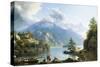 Boatmen on Loch Katrine-John Knox-Stretched Canvas