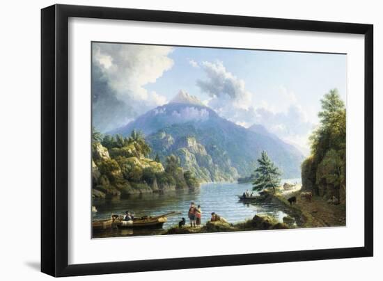 Boatmen on Loch Katrine-John Knox-Framed Giclee Print