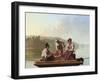 Boatmen on the Missouri-George Caleb Bingham-Framed Giclee Print