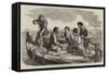 Boatmen on the Neva-null-Framed Stretched Canvas