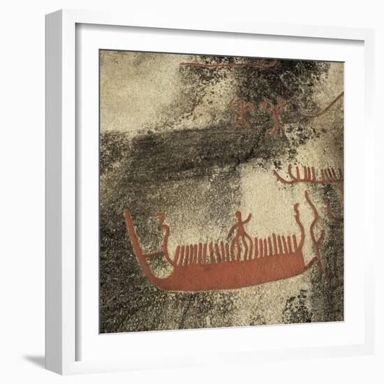 Boats (100 BC)-null-Framed Art Print