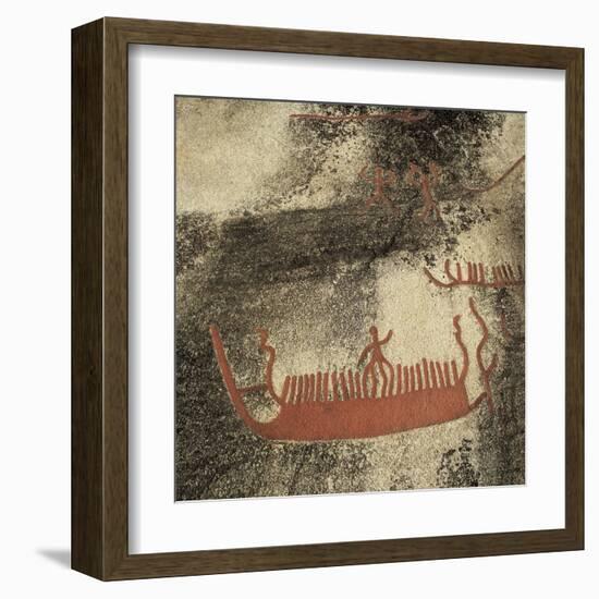 Boats (100 BC)-null-Framed Art Print