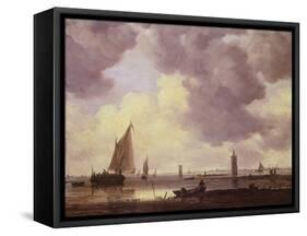 Boats, 1646-Jan Van Goyen-Framed Stretched Canvas