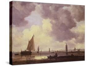 Boats, 1646-Jan Van Goyen-Stretched Canvas