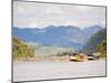 Boats About to Dock in Pak Beng, Half-Way Point from Thailand to Vientiane, Mekong River, Laos-Matthew Williams-Ellis-Mounted Photographic Print