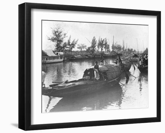 Boats, Alipore, India, 1905-1906-FL Peters-Framed Giclee Print