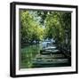 Boats Along Canal, Annecy, Lake Annecy, Rhone Alpes, France, Europe-Stuart Black-Framed Photographic Print