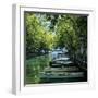 Boats Along Canal, Annecy, Lake Annecy, Rhone Alpes, France, Europe-Stuart Black-Framed Photographic Print